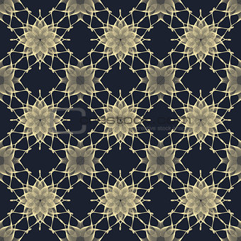 Seamless pattern in black and beige colors