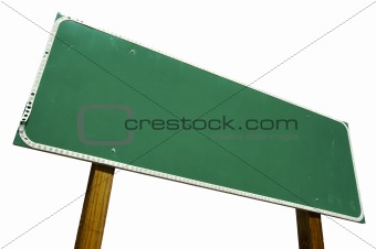 Blank Road Sign Isolated