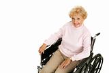 Senior Lady In Wheelchair Horizontal