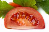 tomato slice macro
