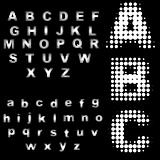 Retro Halftone Dots alphabets