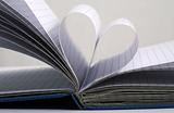 Heart from pages