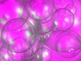 Background with pink and shining balls