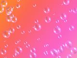 Bubbles on orange and pink