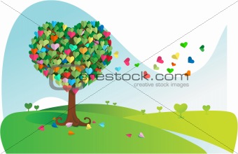 Colorful Love Tree