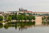 Prague Castle With River