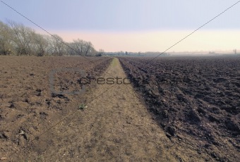 bidford upon avon warwickshire ploughed field