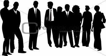 vector image of people group