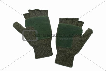Woolen fingerless gloves