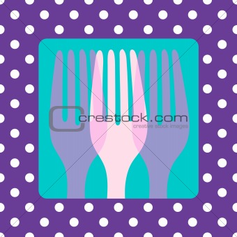 Polkadot cutlery