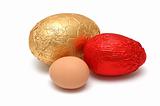 Choc or real eggs