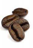 macro coffee beans