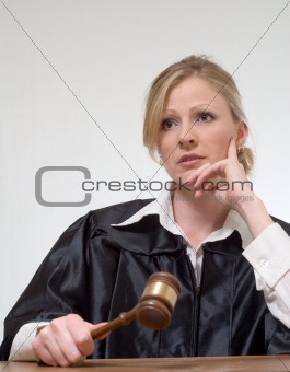 woman judge listening