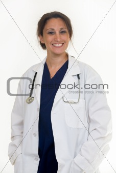 Confident woman doctor