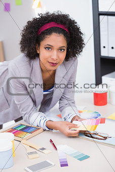 Portrait of female interior designer