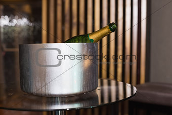 Champagne in an ice bucket
