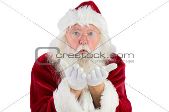 Santa blows something in your direction