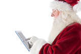 Santa uses a tablet PC