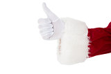 Positive santa claus with thumbs up