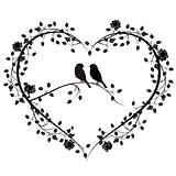 birds with a heart of flowers 4