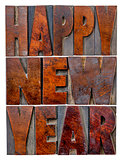 Happy New Year typography