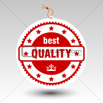 vector paper red best quality stamp price tag label