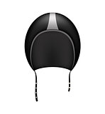 Retro motorcycle helmet in black design