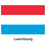 Flag  of the country  luxembourg. Vector illustration. 