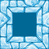 square frame on Ice seamless pattern