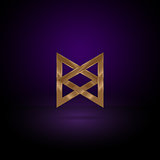 Gold metal symbol