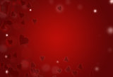 St.Valentine red hearts background