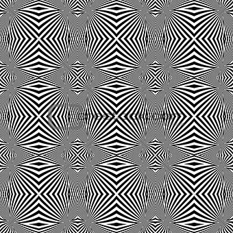 Design seamless monochrome convex lines background