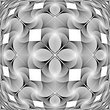 Design monochrome decorative geometric pattern