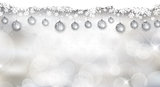 Silver Christmas background 