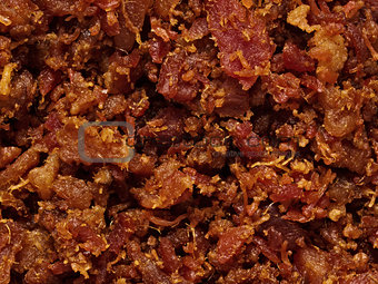 bacon bits texture background