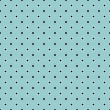 Seamless vector pattern with tile black polka dots on mint green background