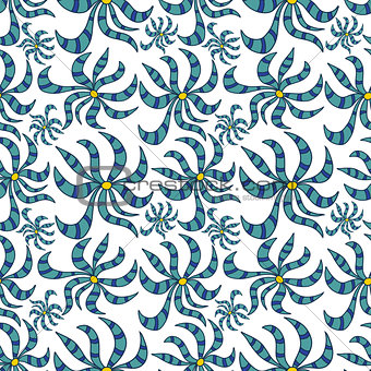Seamless abstract floral pattern 