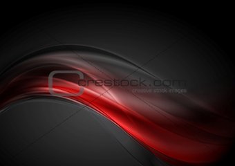 Dark red glow waves background