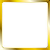 Abstract metallic golden frame