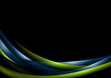 Abstract shiny glow waves background