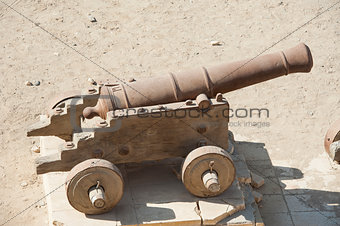 Old canon at an Ottoman fort