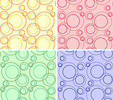 Seamless textures with circles set