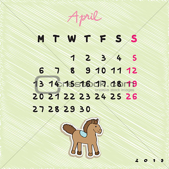 2015 horses april