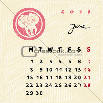 june 2015 zodiac