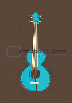 Vector ukulele guitar 