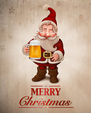 Santa Claus Beer greeting card