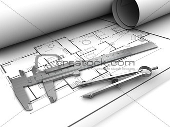 blueprints and tools