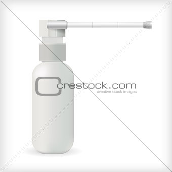 Vector illustration of aerosol medication