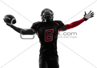 american football player  silhouette