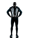 man runner sprinter jogger posing silhouette